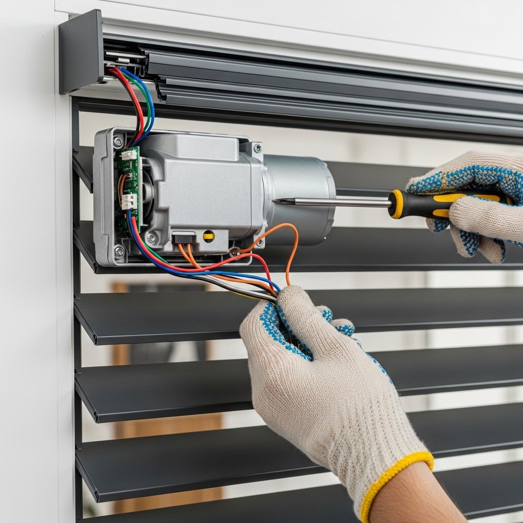 Réparation moteur volet électrique - intervention Namur
